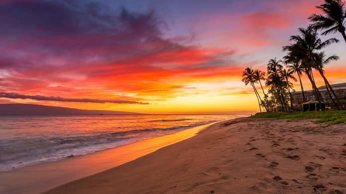 O calçadão panorâmico da Ka'anapali Beach oferece belas visões da praia. Foto: Costa Cruzeiros