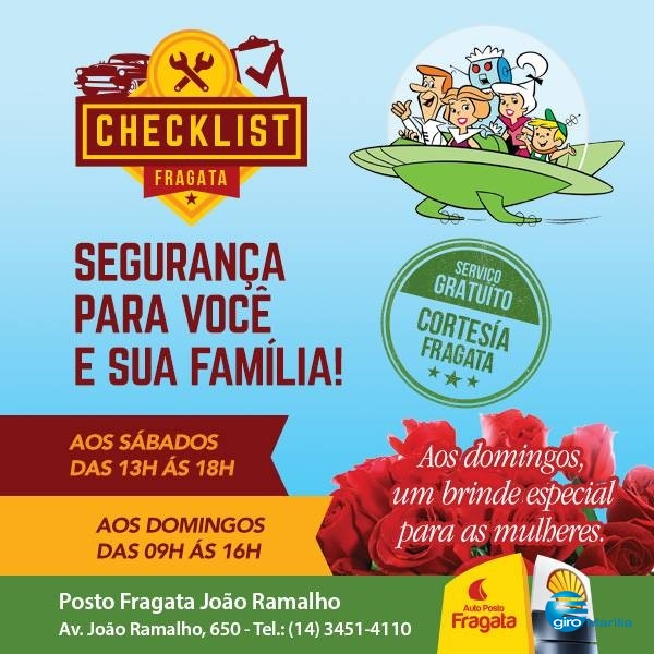 Posto Fragata inicia hoje check list gratuito no seu carro