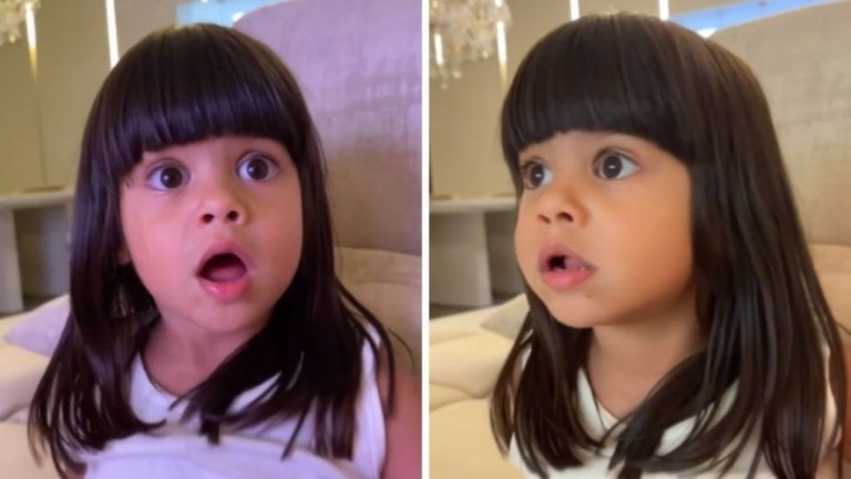 Filha de Arthur Aguiar não se conforma com o pai no monstro: 'Tadinho'