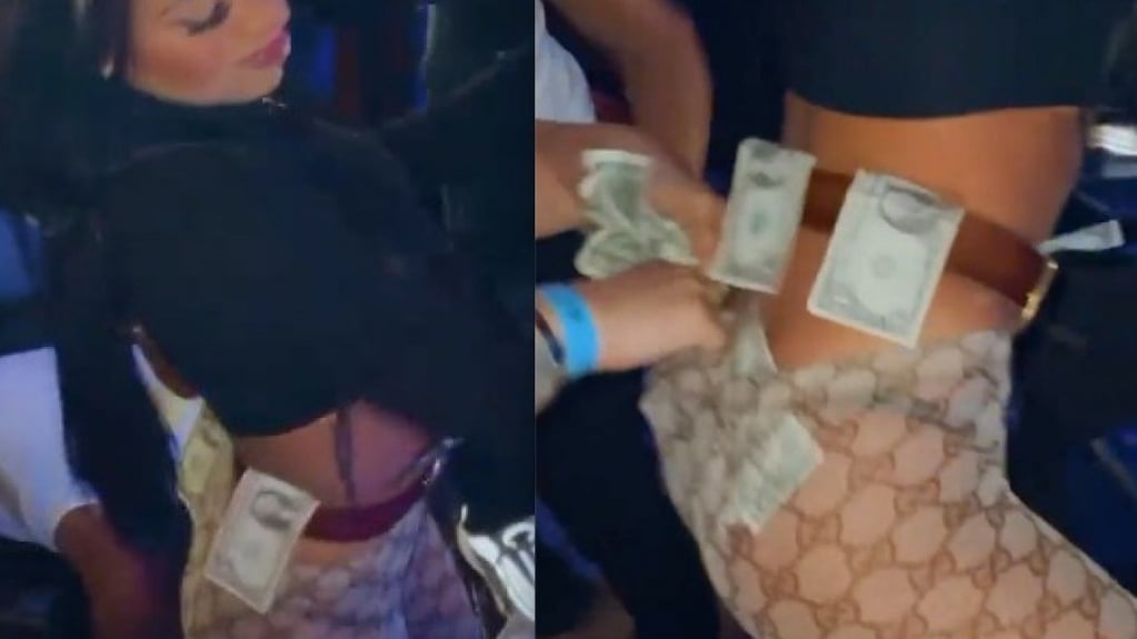 Vídeo: MC Mirella ganha 'chuva de dinheiro' ao rebolar em boate Vídeo: MC Mirella ganha 'chuva de dinheiro' ao rebolar em boate