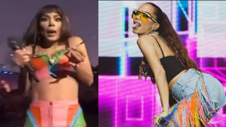 Anitta quebra óculos de fã e se desespera
