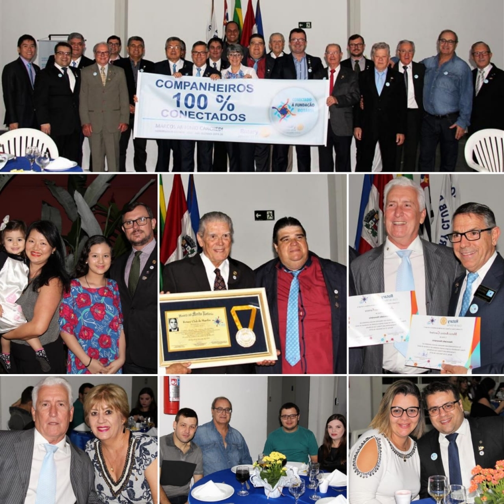 Rotary Club de Marília faz 83 anos com homenagens e história de serviços