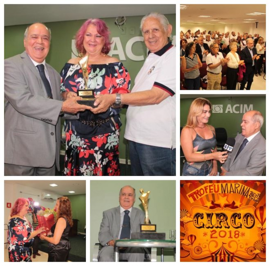 Circo entrega troféu Marina Betti Cezar a Luiz Carlos de Macedo Soares