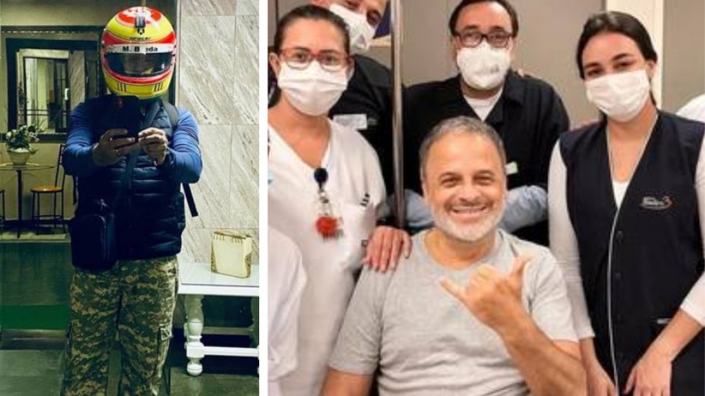 Marcos Breda é liberado de hospital após acidente: 'Renascimento' Marcos Breda é liberado de hospital após acidente: 'Renascimento'