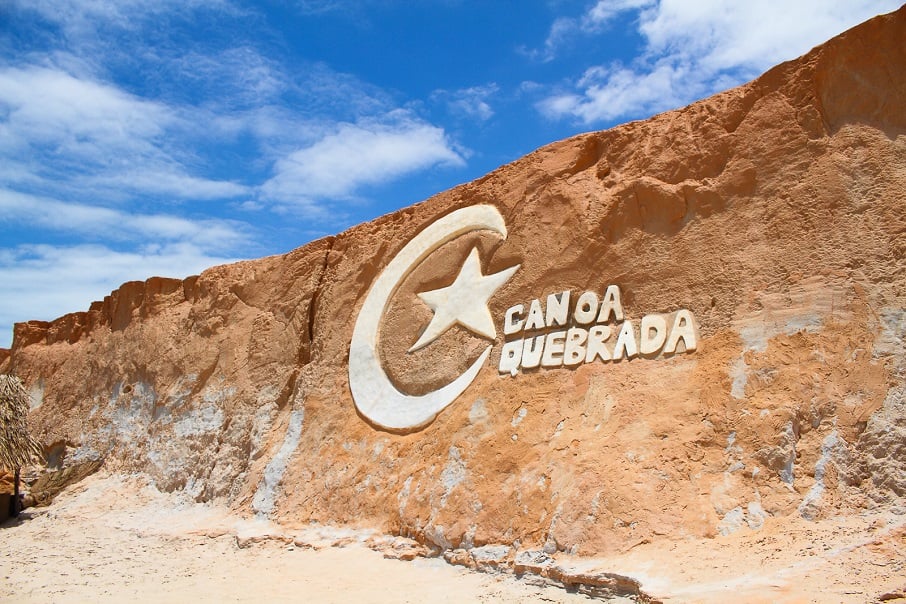 Símbolo da cidade de Canoa Quebrada, no Ceará