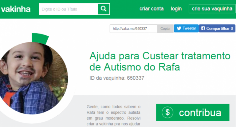 Publicitária faz vaquinha para ozonioterapia em filho autista