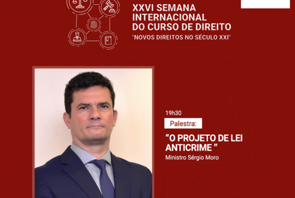 Unimar abre pré-inscrições ao público para palestra de Sérgio Moro em Marília