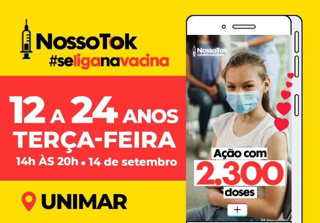 Marília abre nesta segunda cadastro de 2.300 doses para jovens entre 12 e 24 anos