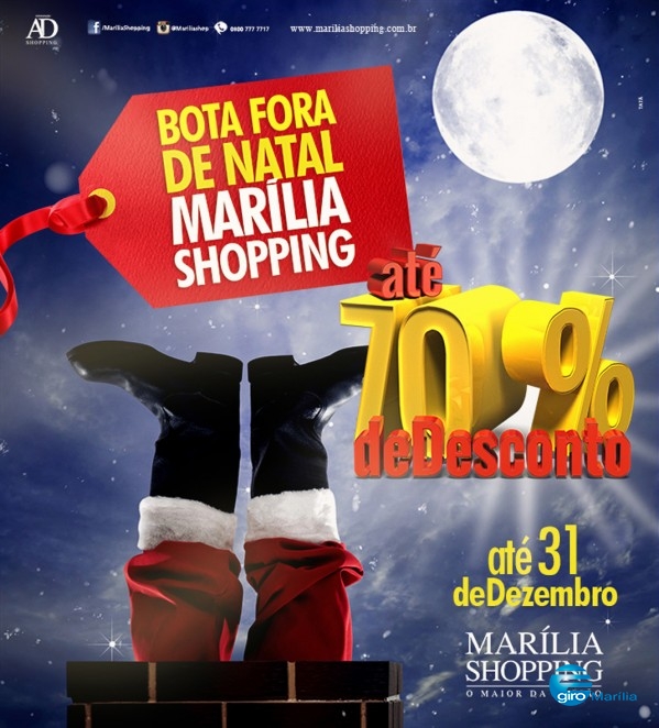 Marília Shopping promove 'Bota Fora de Natal'