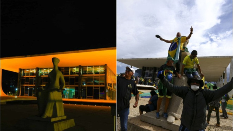 Veja fotos de antes e depois da invasão aos Três Poderes em Brasília