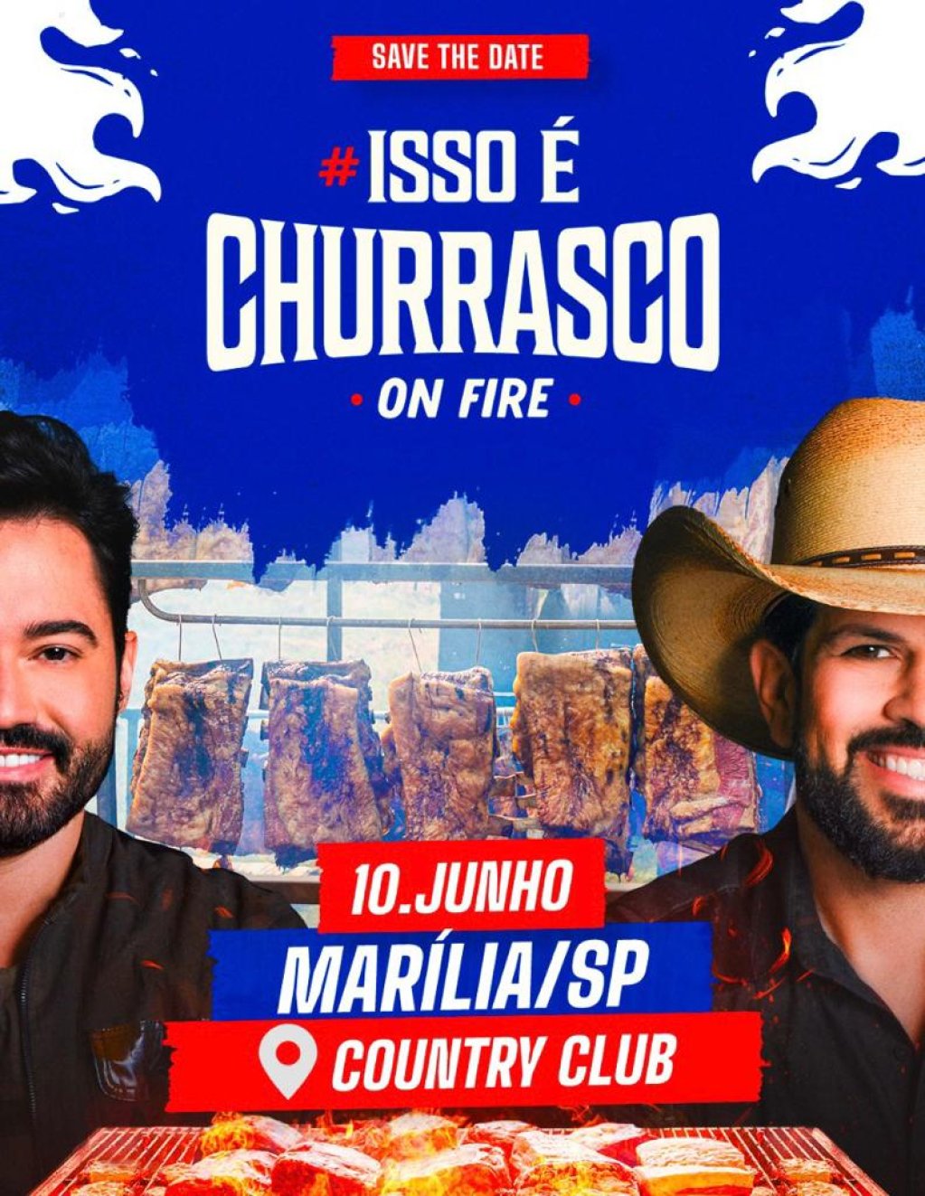 Marília vai receber #Issoéchurrasco com Fernando &Sorocaba em junho