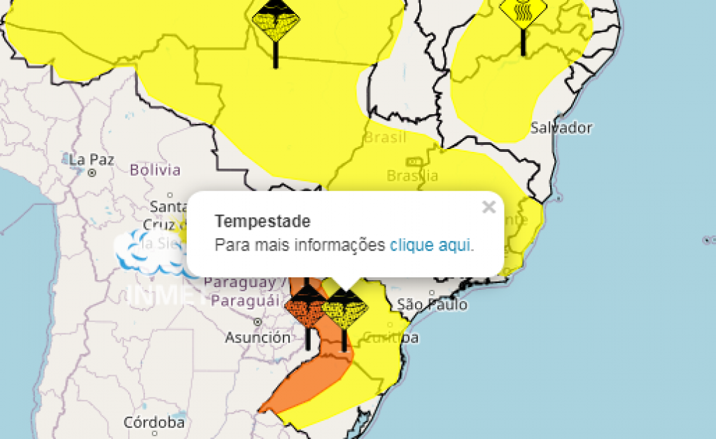 Alerta para riscos de chuvas intensas inclui Marília e cidades da região