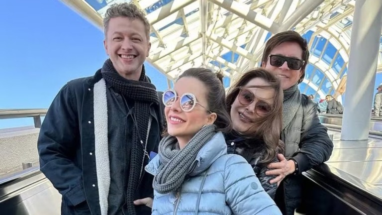 Lucas Lima curte viagem com Sandy e os pais dela na Flórida: ‘Um dia delicioso’