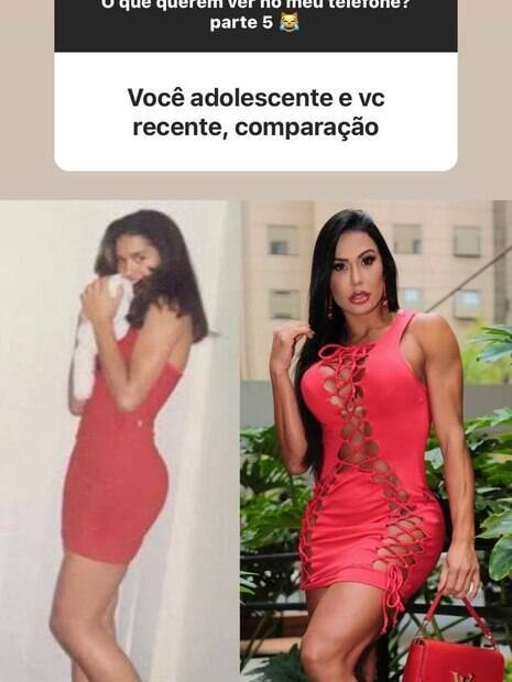 Gracyanne Barbosa antes e depois