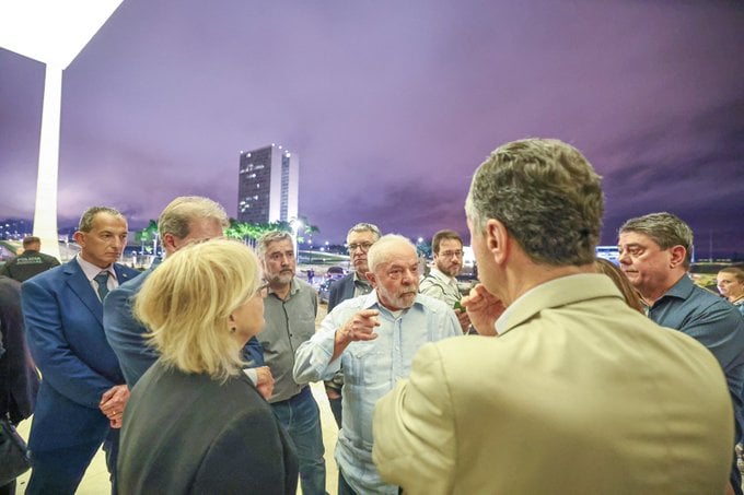 Lula visita Palácio do Planalto e STF após atos golpistas em Brasília (08/01/2023). Foto: Ricardo Stuckert