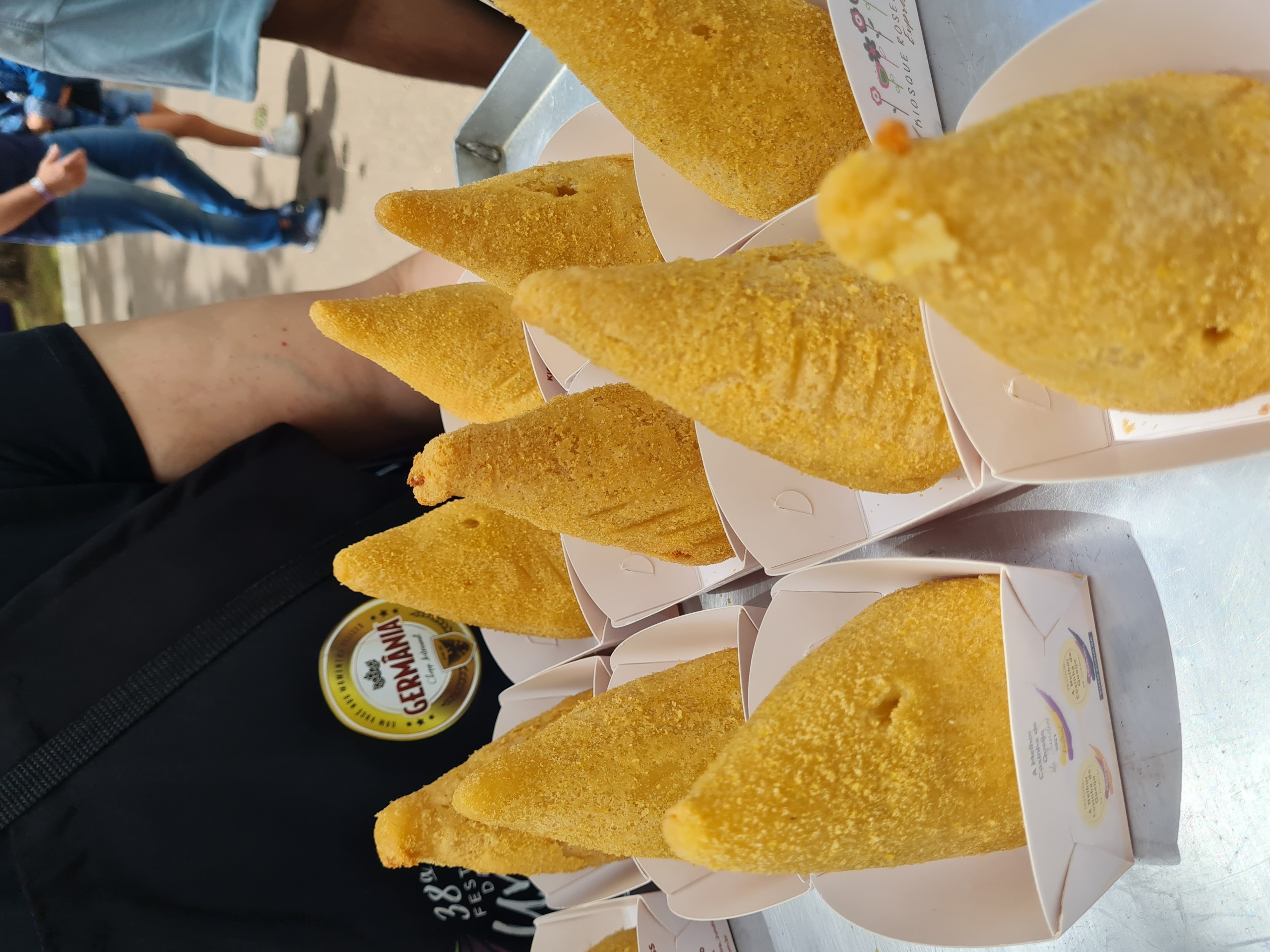 Coxinha de Queijo do Kiosque Roseira é considerado o melhor de Jundiaí. Foto: Isabela Frasinelli/iG