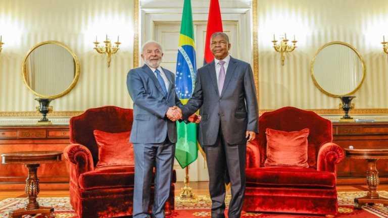Ricardo Stuckert Lula ao lado de João Lourenço, presidente da Angola