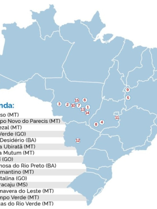IBGE divulga lista com os 100 maiores produtores agrícolas do Brasil