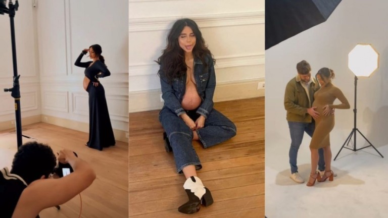 Grávida, Paula Amorim exibe barrigão em novo ensaio fotográfico