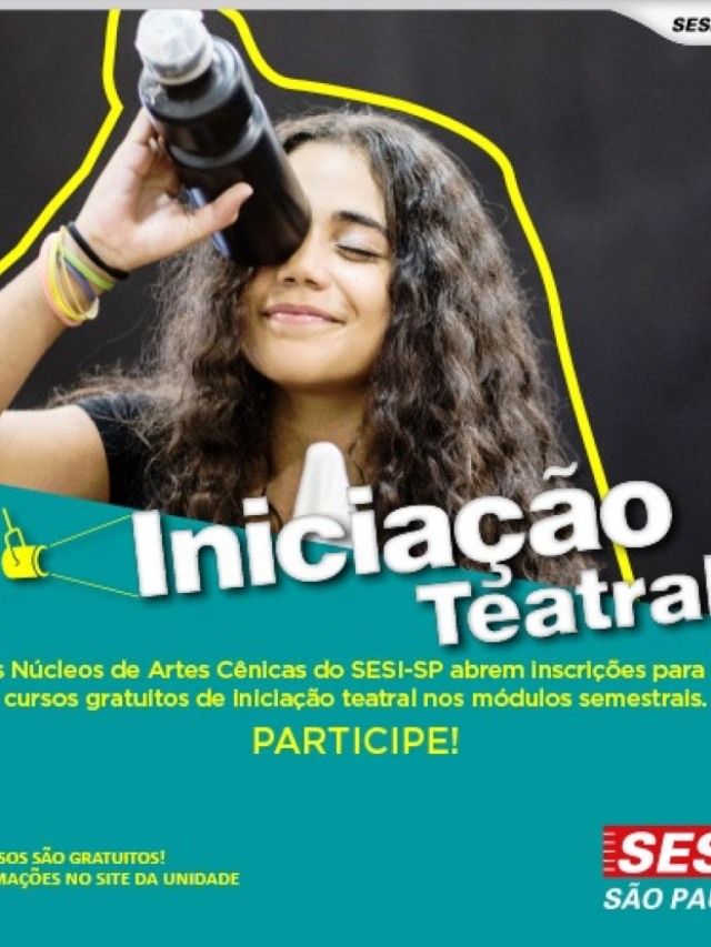 Sesi abre inscrições para curso gratuito de teatro