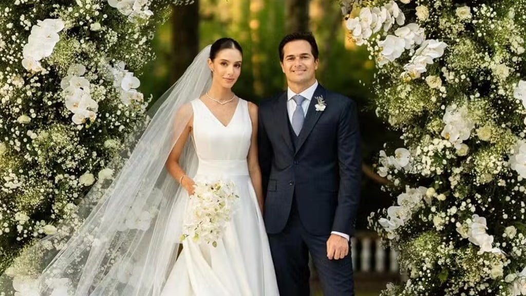 Nelsinho Piquet e Patsy Zurit trocam alianças em cerimônia luxuosa: ‘Muito’