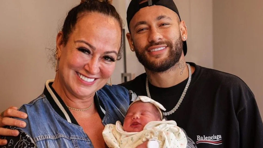 Mãe de Neymar registra primeiro encontro com a neta: ‘Nosso amor’