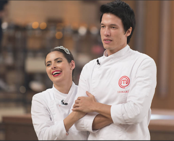 Bruna e Leonardo na final do Masterchef – Divulgação