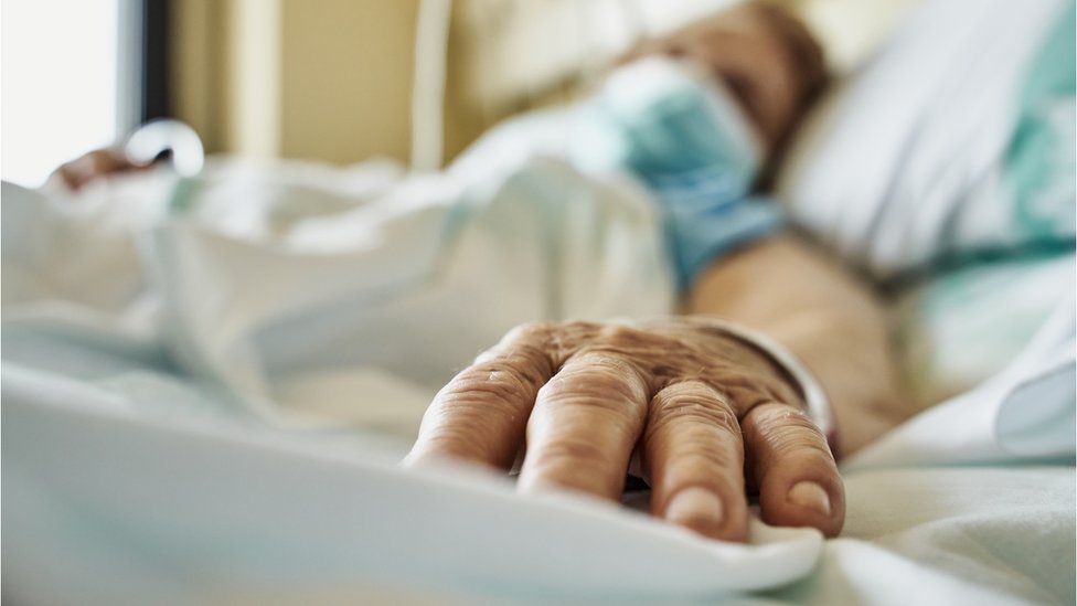 Mulher hospitalizada