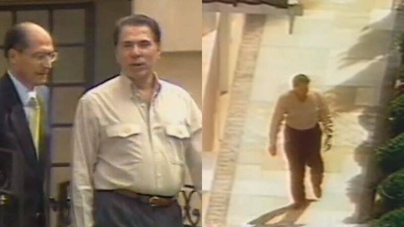 Silvio Santos e Geraldo Alckimin. Foto: Globo