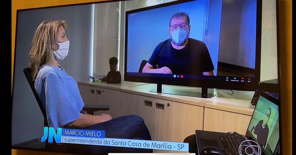 Jornal Nacional repercute lotação de hospitais e sobrecarga em Marília Jornal Nacional repercute lotação de hospitais e sobrecarga em Marília