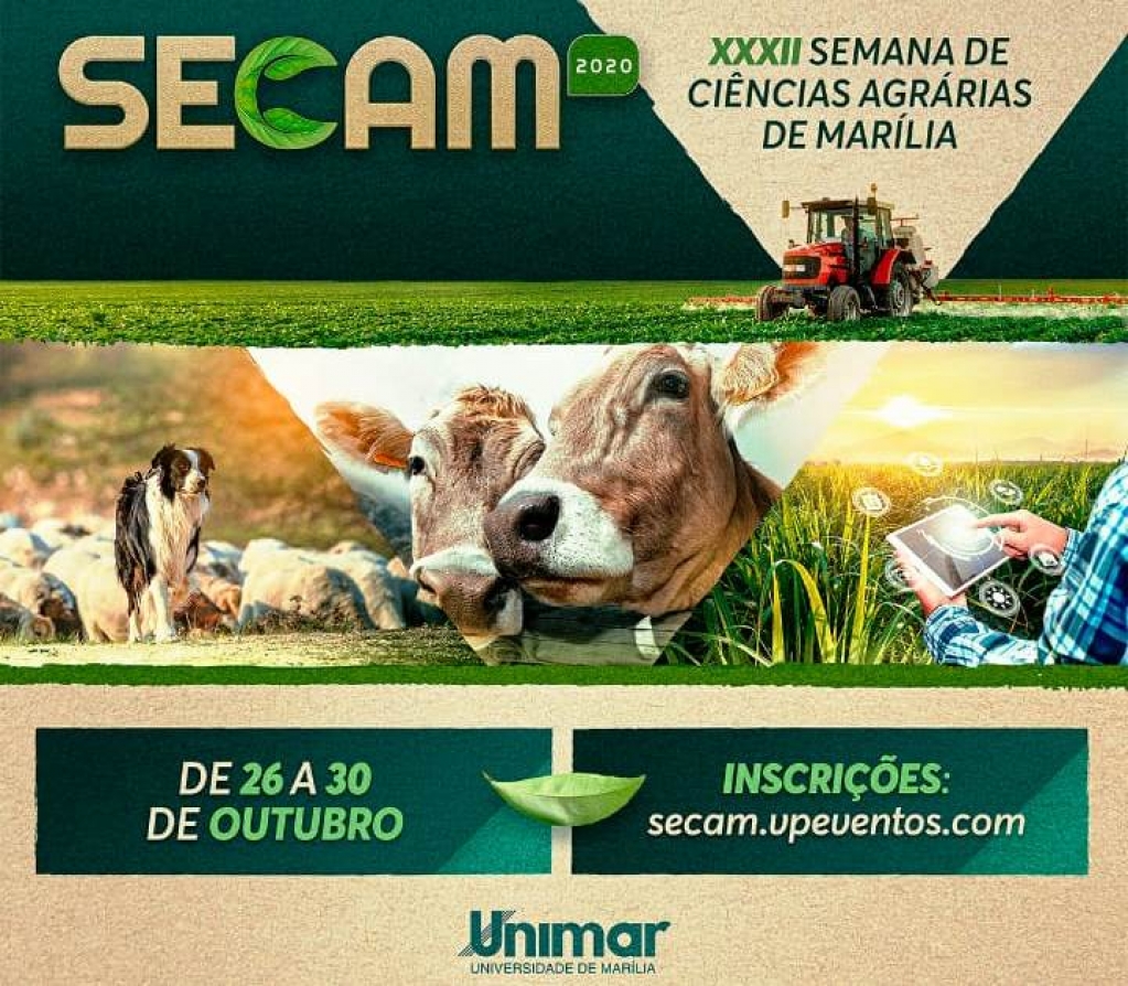 Cursos de Agrárias da Unimar realizam 32º Secam com palestras online