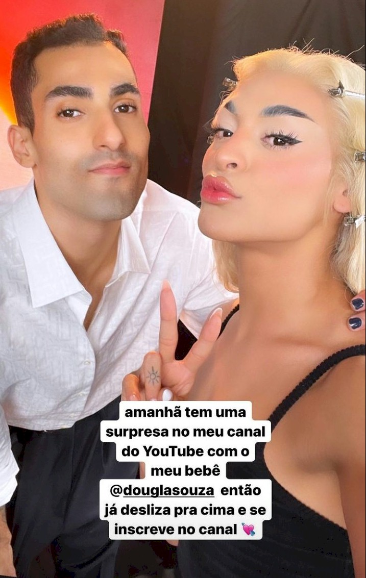 Pabllo Vittar anuncia surpresa com famoso jogador de vôlei