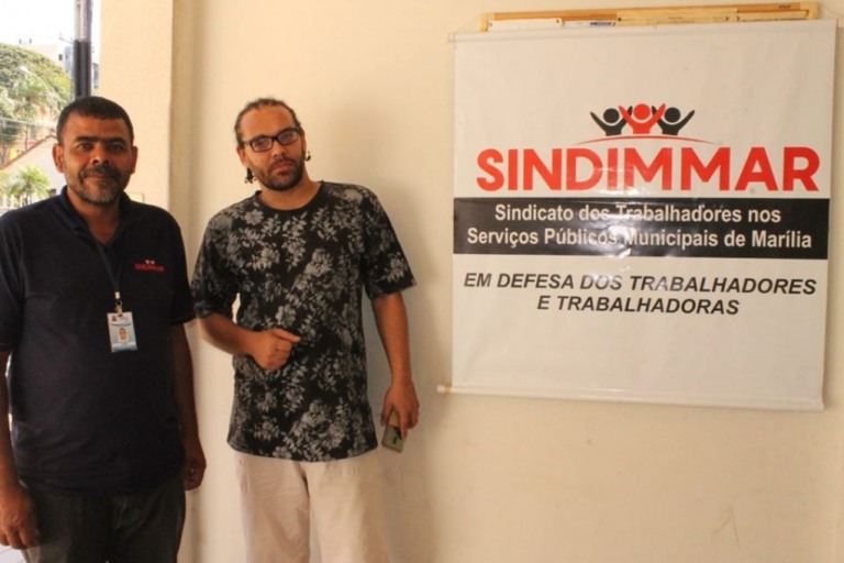 José Paulino e Luciano Cruz, do Sindicato dos servidores – Divulgação