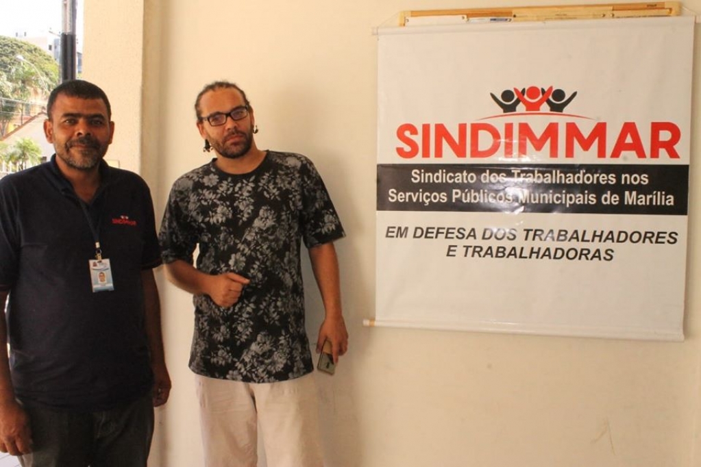 José Paulino e Luciano Cruz, do Sindicato dos servidores – Divulgação