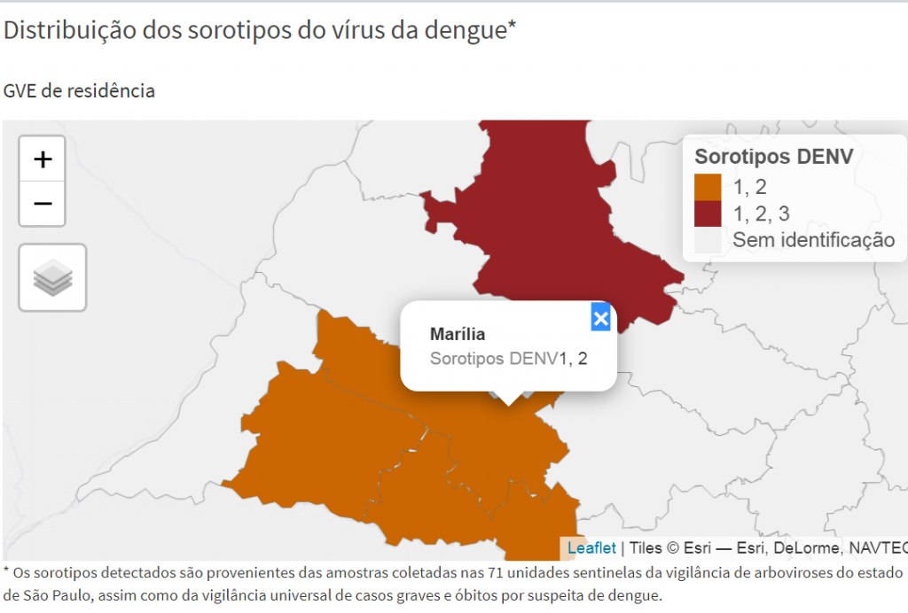 Butantan explica riscos de segunda infecção por dengue; Marília tem 5.595 casos e dois tipos