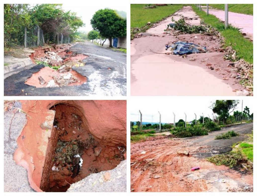 Enxurrada, abandono e entulho ameaçam ruas em volta do Parque do Povo