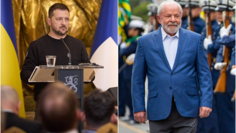 Montagem iG / Imagens: Presidencia Ucrânia e Fabio Rodrigues-Pozzebom/ Agência Brasil Zelensky e Lula podem se encontrar em Nova York