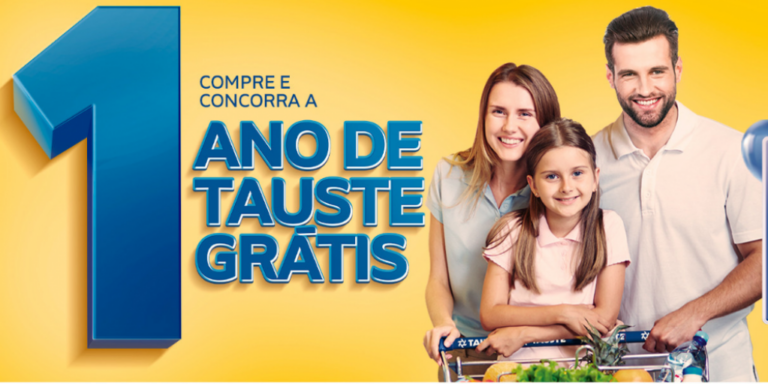 1 Ano de Tauste Grátis - Sorteio dá vales-compras no Tauste Supermercados