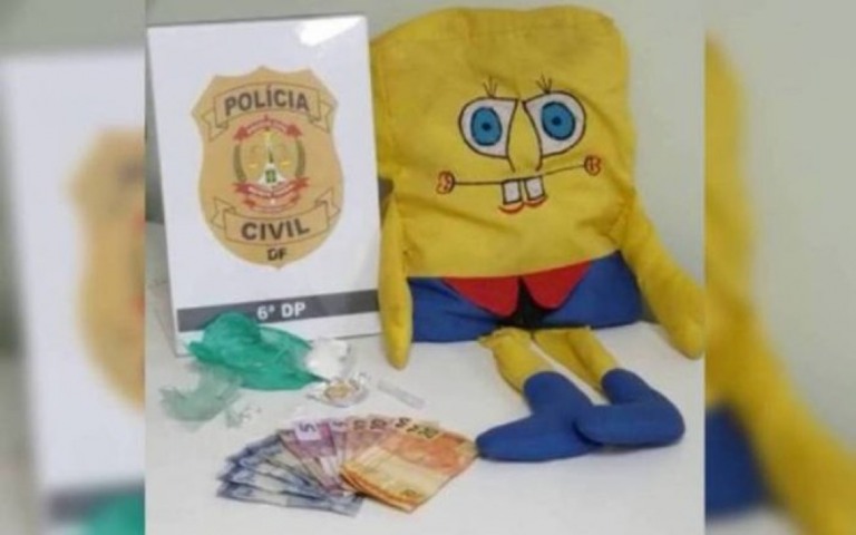 "Bob Esponja do pó" é preso com crack e diz que traficava para pagar pensão
