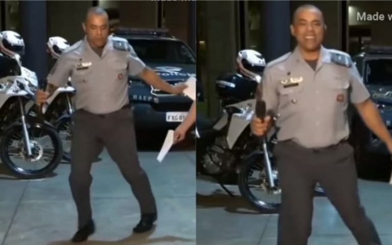 Capitão da PM viraliza após dançar em live para pedir doações; assista
