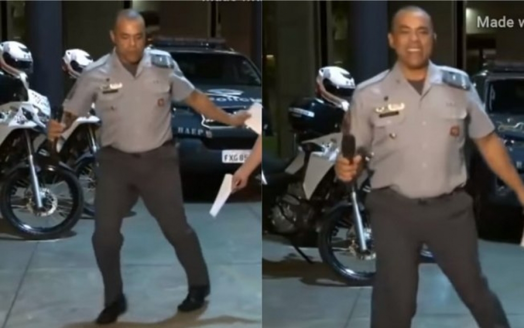 Capitão da PM viraliza após dançar em live para pedir doações; assista