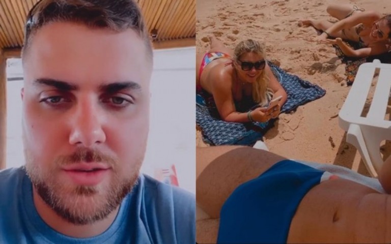Após foto de sunga polêmica, Zé Neto volta a mostrar o volume Após foto de sunga polêmica, Zé Neto volta a mostrar o volume