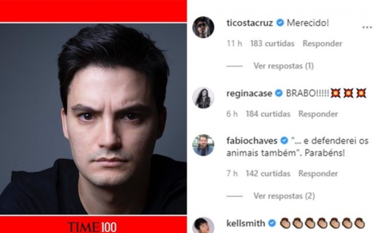 Famosos celebram Felipe Neto ser eleito uma das pessoas mais influentes do mundo