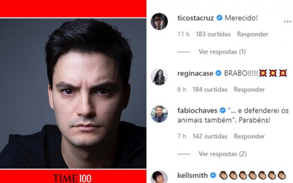 Famosos celebram Felipe Neto ser eleito uma das pessoas mais influentes do mundo Famosos celebram Felipe Neto ser eleito uma das pessoas mais influentes do mundo