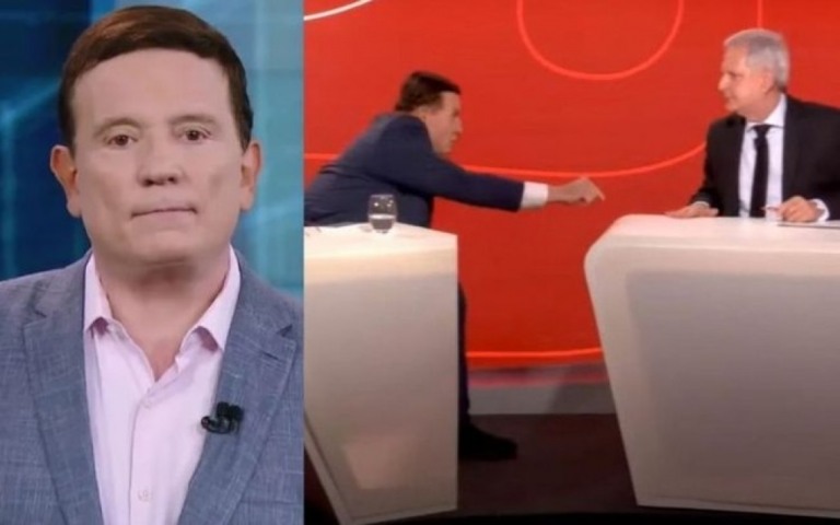 Vídeo de Roberto Cabrini exaltado após entrevista viraliza nas redes sociais