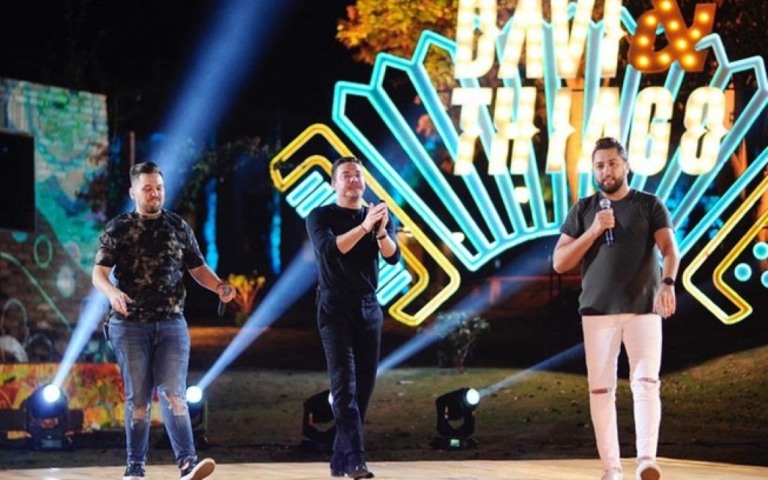 Wesley Safadão e Matheus & Kauan participam da gravação do DVD de Davi & Thiago