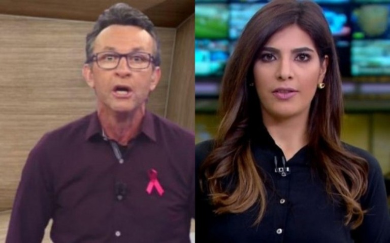 Andréia Sadi se surpreende com elogios do Craque Neto