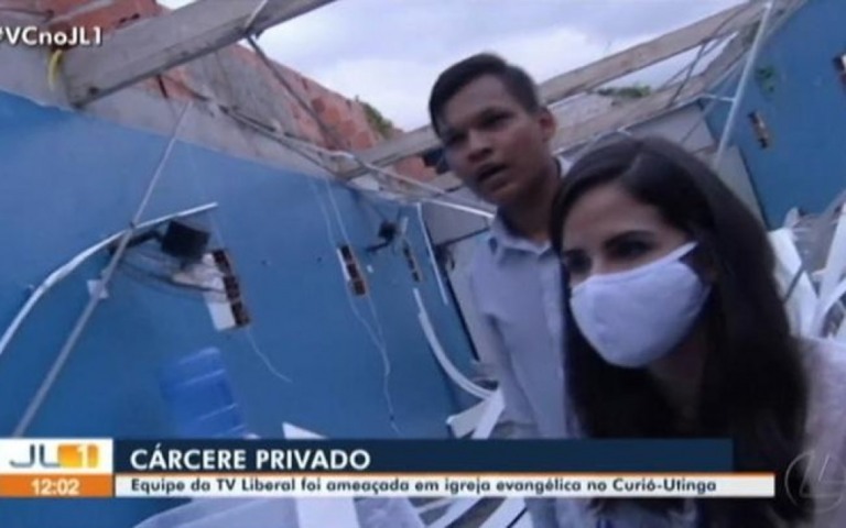 Equipe da Globo é mantida refém dentro de igreja evangélica no Pará