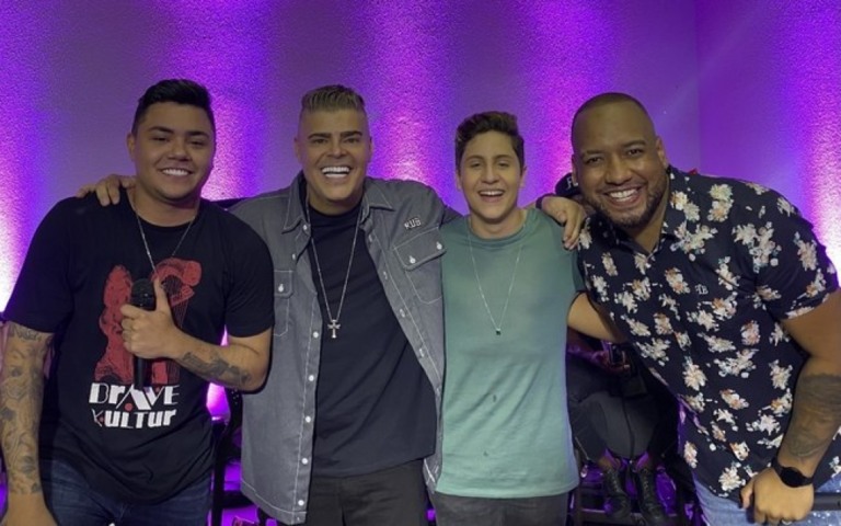 Rafael Vannucci celebra aniversário ao lado de Felipe Araújo e amigos famosos