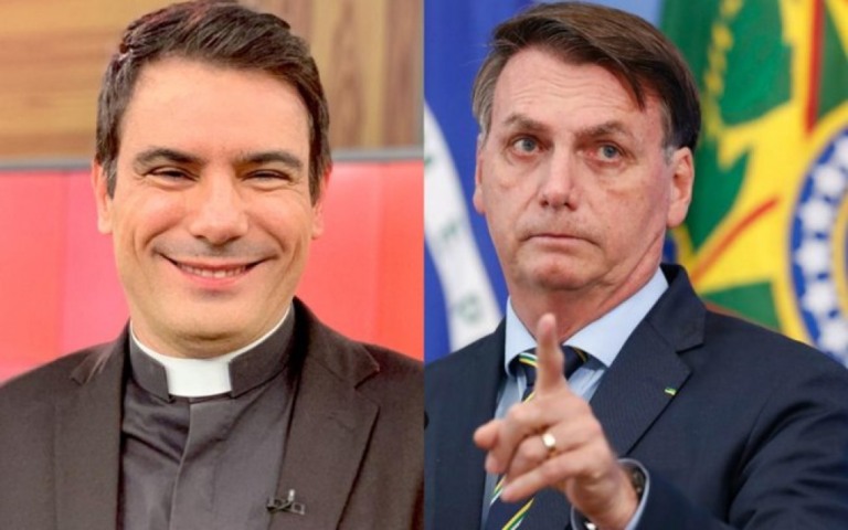 Padre critica ações de Bolsonaro na pandemia: "Absurdas, não me cheiram bem" Padre critica ações de Bolsonaro na pandemia: "Absurdas, não me cheiram bem"